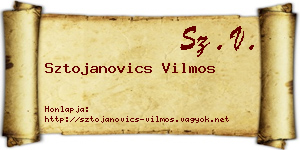 Sztojanovics Vilmos névjegykártya